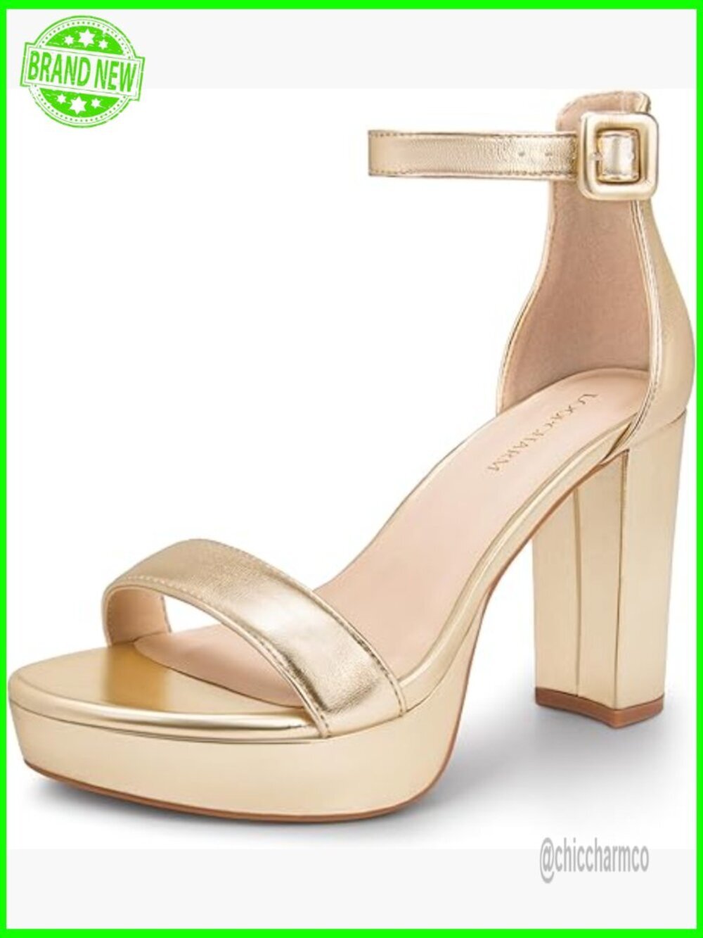4" Chunky Platform Block Heeled Sandals Open Toe Strappy Ankle Strap Dress Shoes